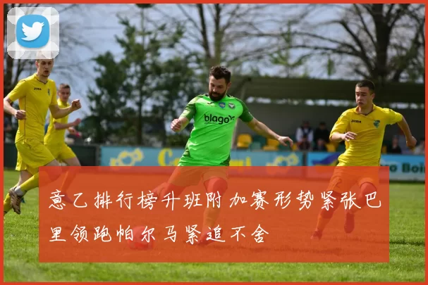 意乙排行榜升班附加赛形势紧张巴里领跑帕尔马紧追不舍
