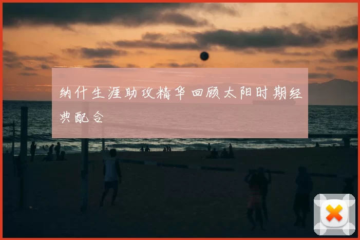 纳什生涯助攻精华回顾太阳时期经典配合